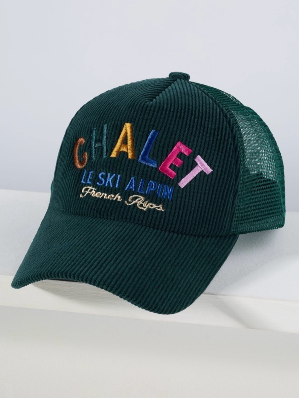 NWT Anthropologie Chalet green corduroy trucker cap ✨🥑